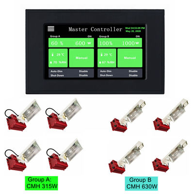 Kênh đôi CMH HVAC 0 Bộ điều khiển 10V HPS 5V DC Bộ điều khiển chiếu sáng thông minh