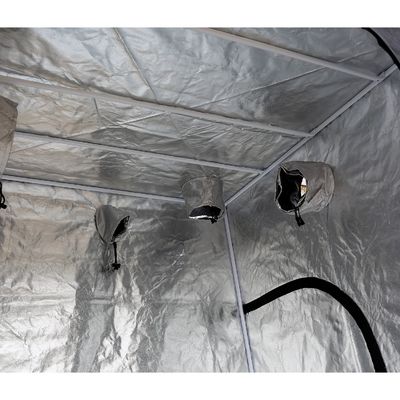 Chiều cao 200cm Lều trồng thủy canh trong nhà có khóa kéo, Lều trồng trọt di động 5X5 &quot;Vải 600D