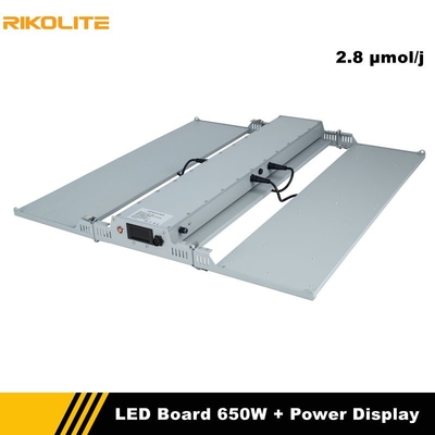 Đèn LED trồng vườn Rikolite Bảng lượng tử 650w có chức năng hiển thị nguồn