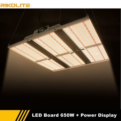 Đèn LED trồng vườn Rikolite Bảng lượng tử 650w có chức năng hiển thị nguồn