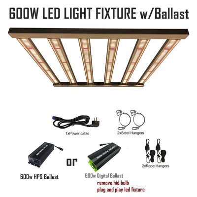 Đèn LED phát triển FCC 600w tương thích với đèn LED nông nghiệp chấn lưu HPS / MH