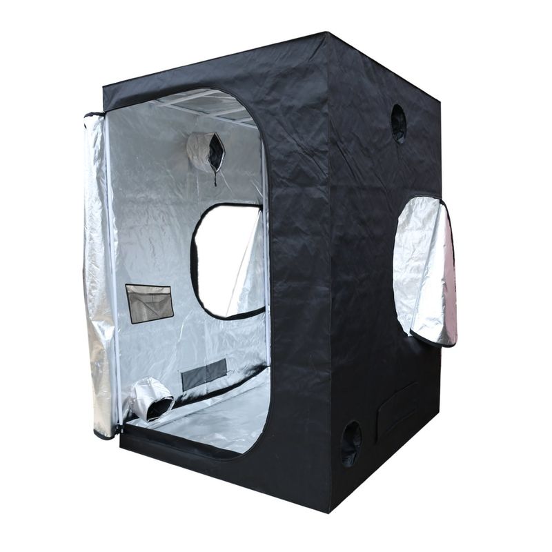 Chiều cao 200cm Lều trồng thủy canh trong nhà có khóa kéo, Lều trồng trọt di động 5X5 &quot;Vải 600D