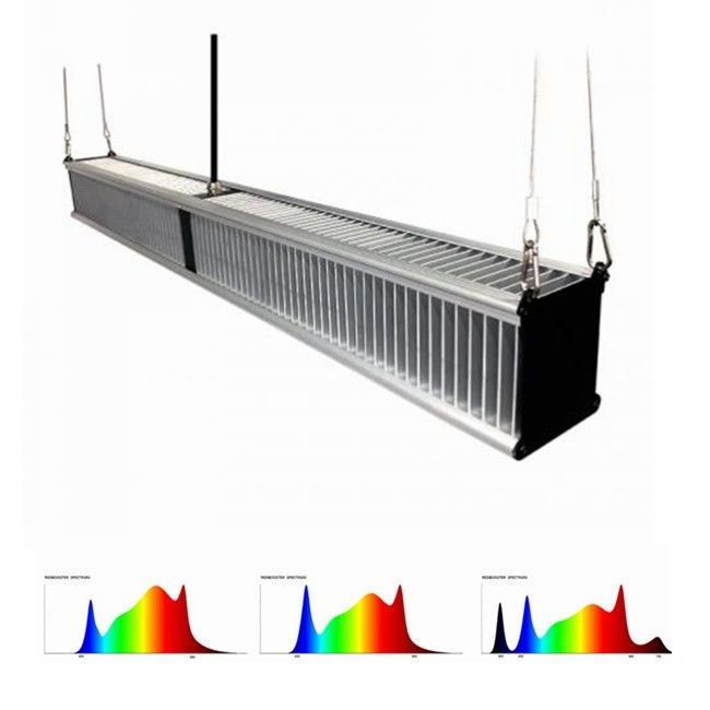 800w 2.7μMol / J Nhà máy trong nhà kính Đèn phát triển làm vườn Đèn LED lai 1000w Thanh mỏng